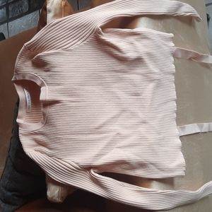 Live the process crop tie back sweater